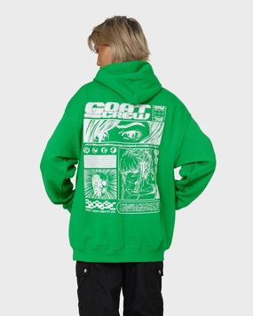 Lightweight insulation Goat Crew Harajuku Hoodie Green