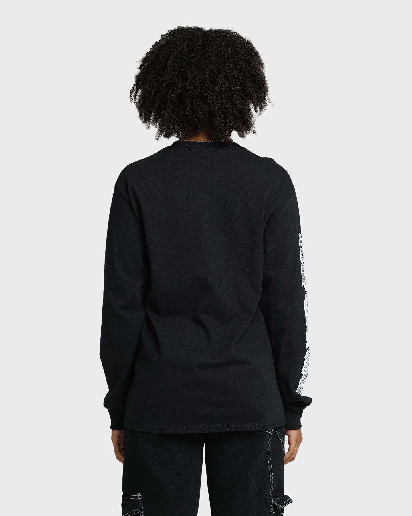 Goat Crew Harajuku Long Sleeve T-Shirt Black Non Fading Material