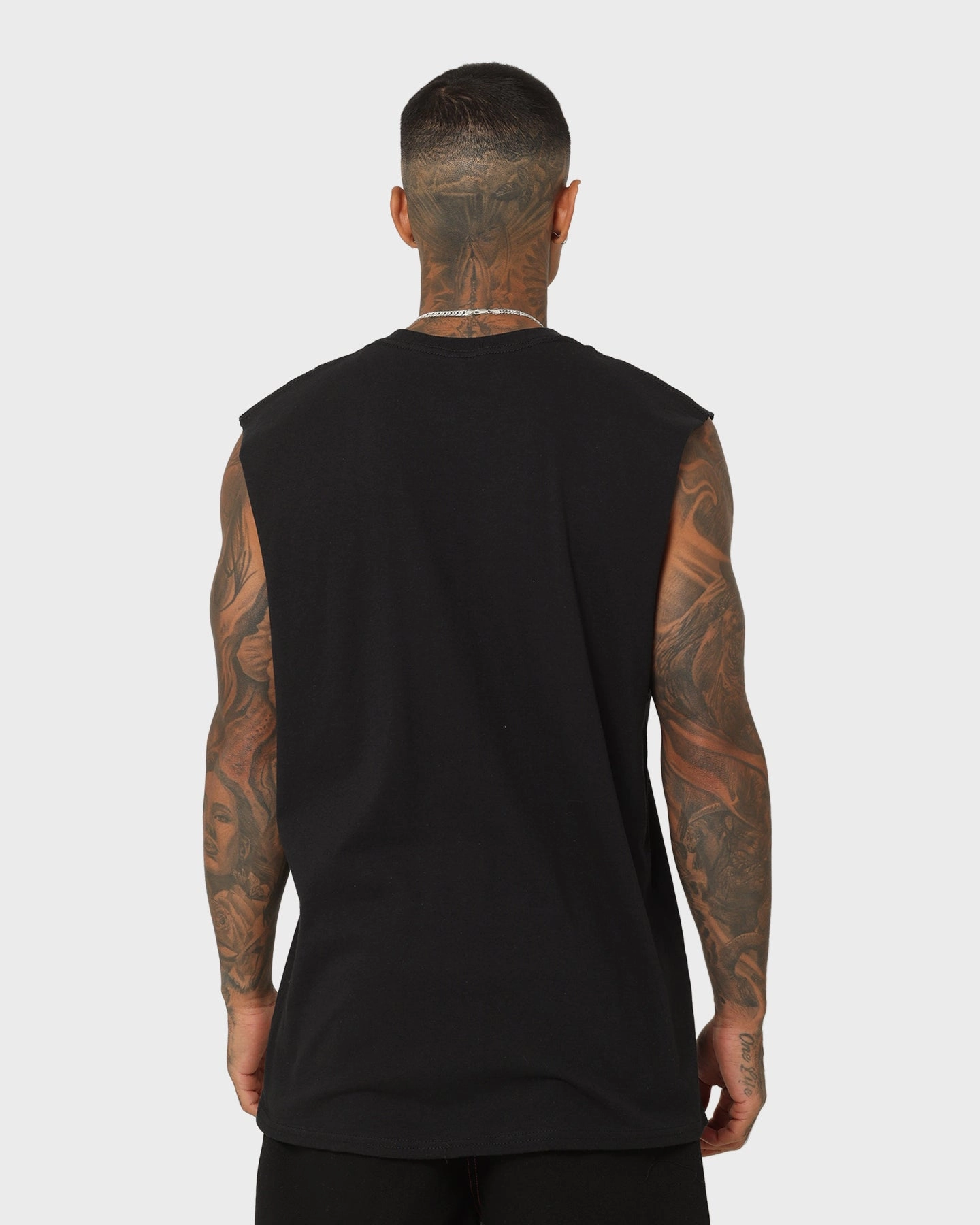 Goat Crew Harajuku Muscle T-Shirt Black Relaxed Comfort Look