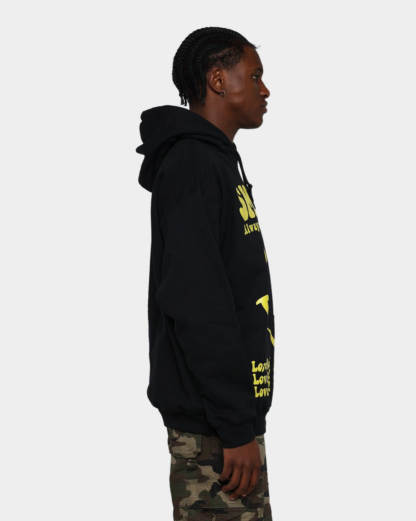 Goat Crew Keep Smiling Hoodie Black Dynamic Feel