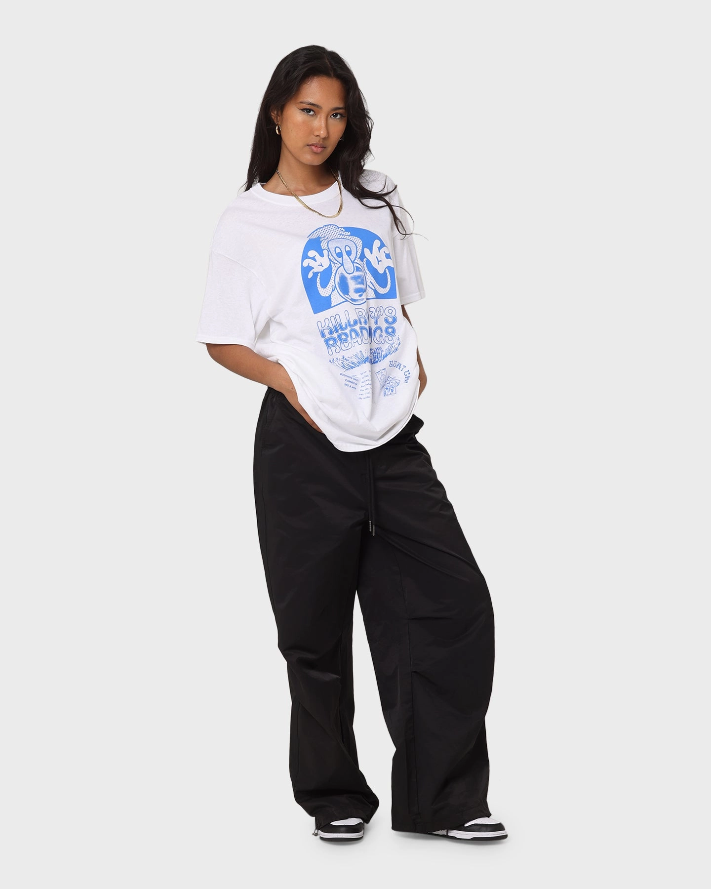 Goat Crew Killroy's Readings T-Shirt White Reinforced Shoulder Seams