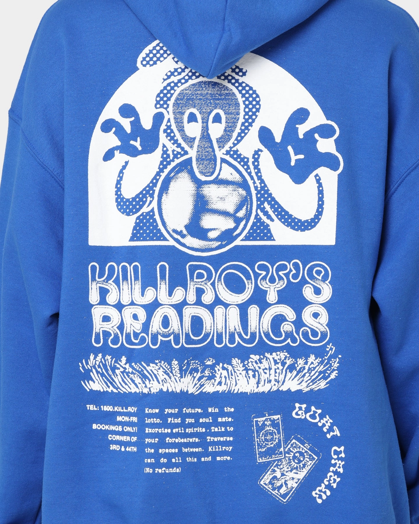 Goat Crew Kilroy Hoodie Blue Short-sleeved Double Layered Hood