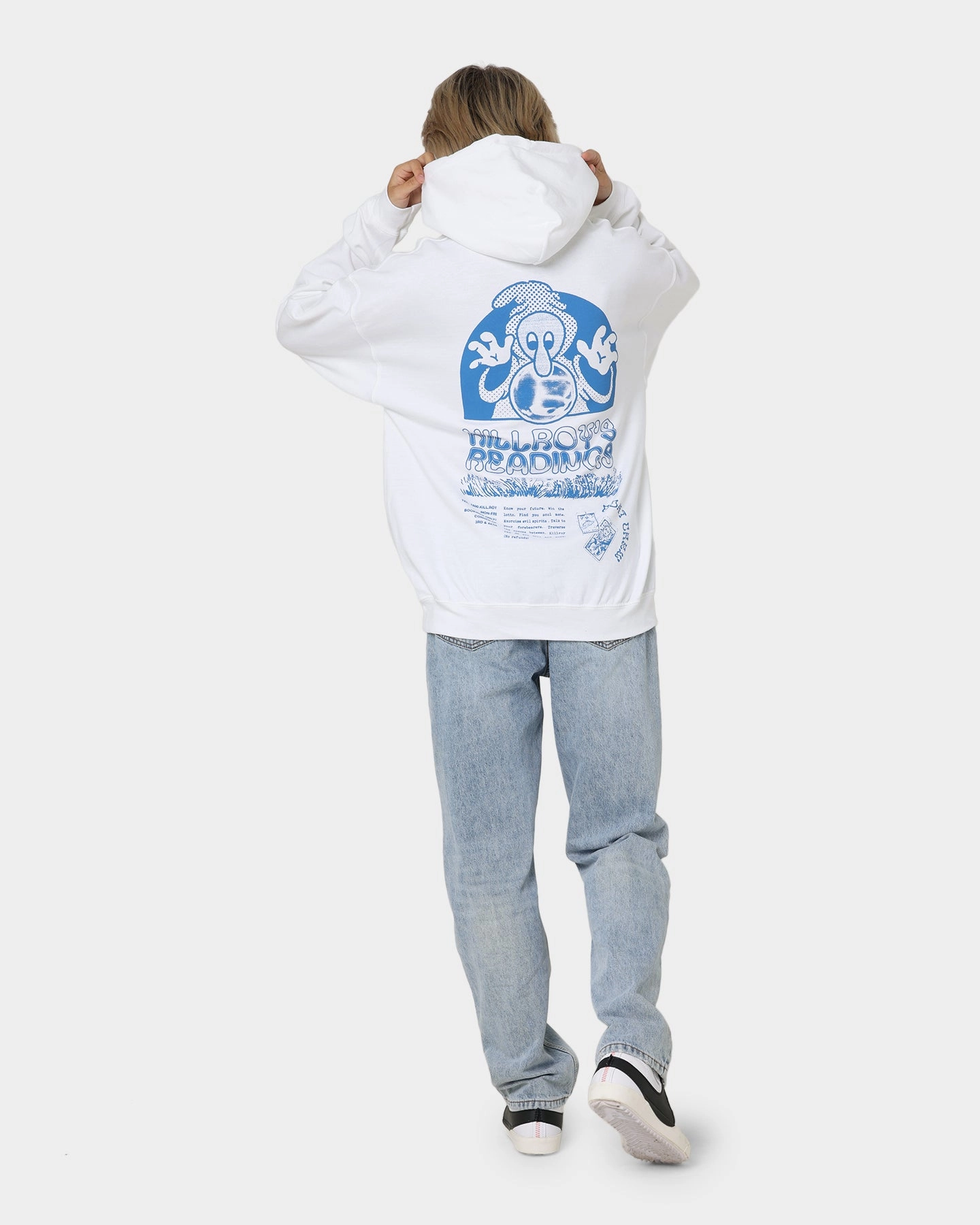 Goat Crew Kilroy Hoodie White Subtle Belted