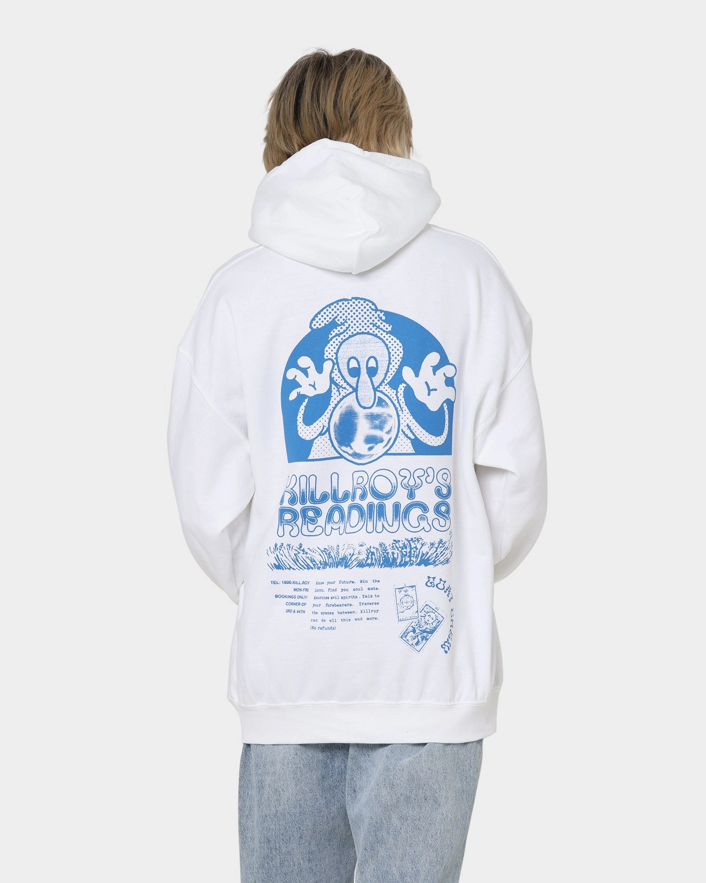 Goat Crew Kilroy Hoodie White Stretch Fabric