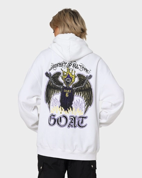 Job Goat Crew King Skeleton Hoodie White