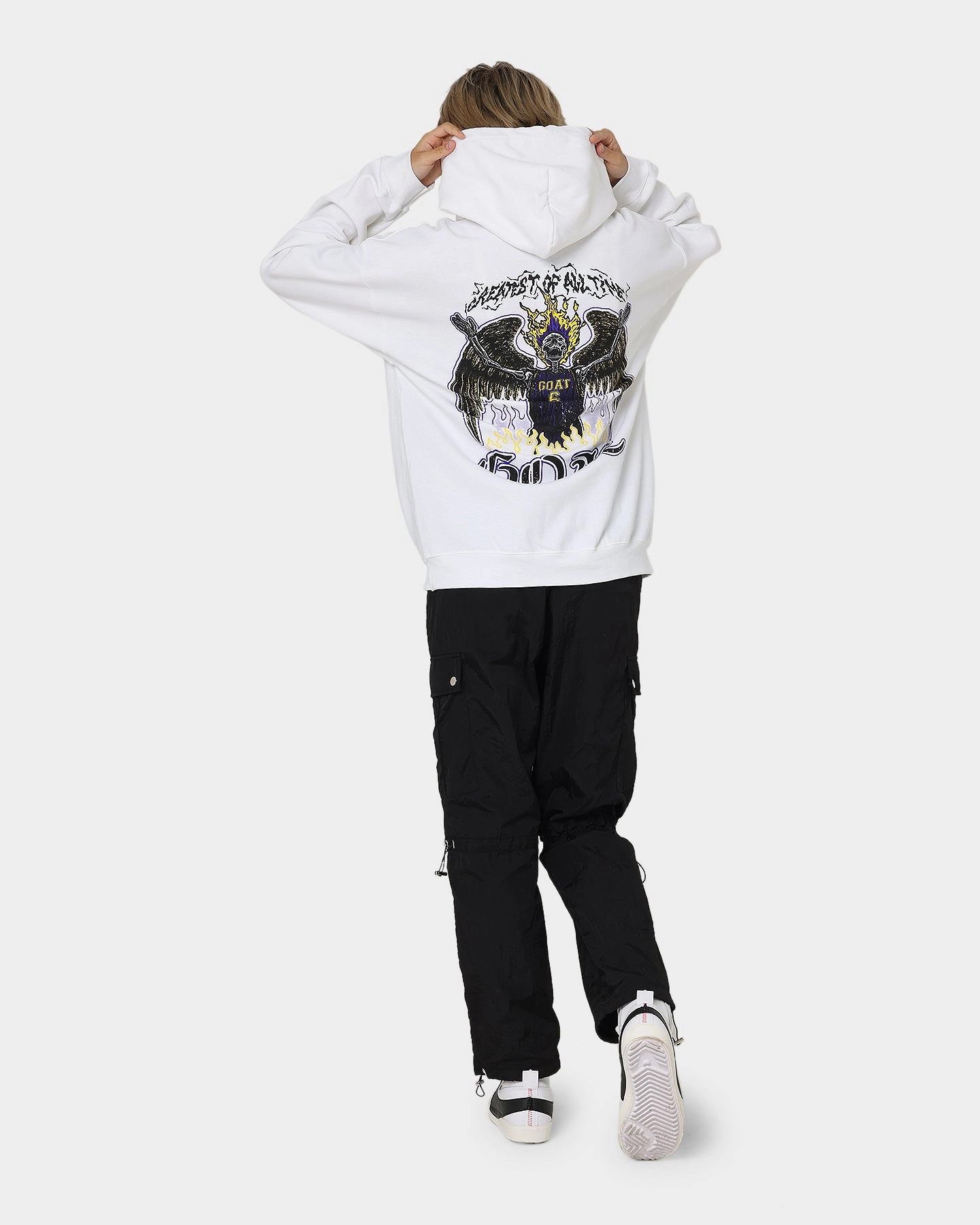 Bestseller Goat Crew King Skeleton Hoodie White