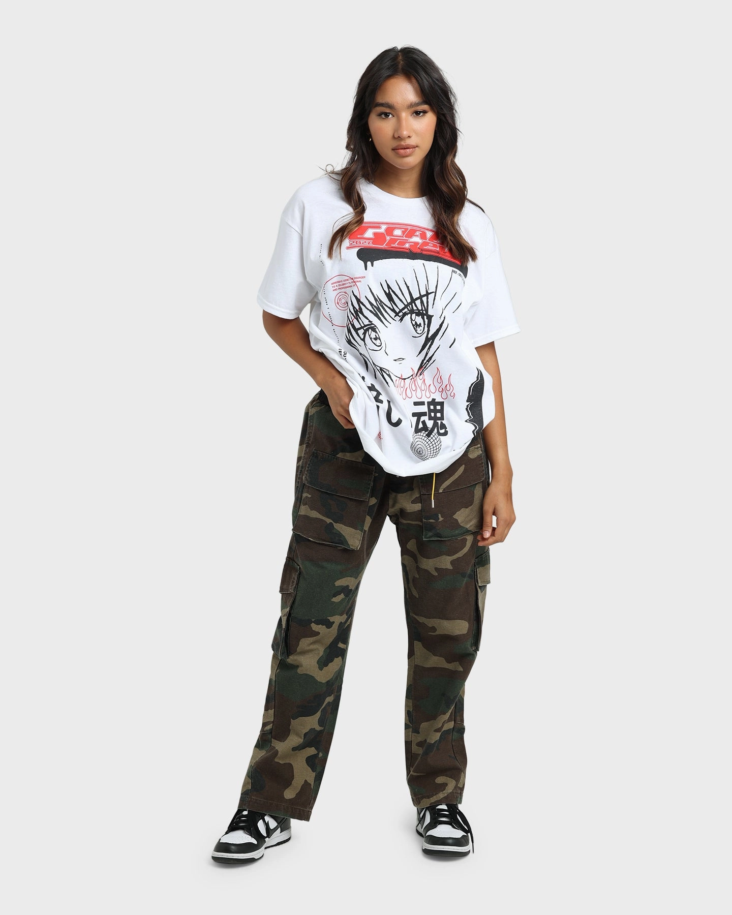 Goat Crew Korea T-Shirt White Athletic Fit budget-friendly