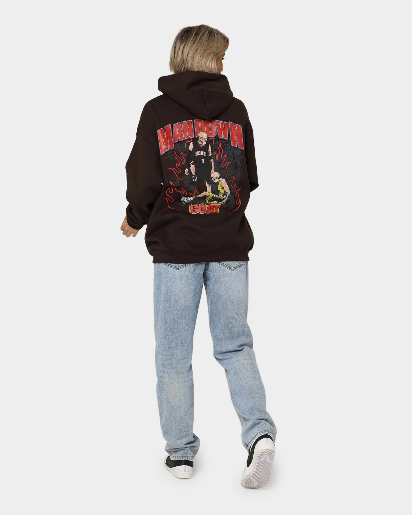 Goat Crew Man Down Hoodie Brown Hiking wear earthy tone