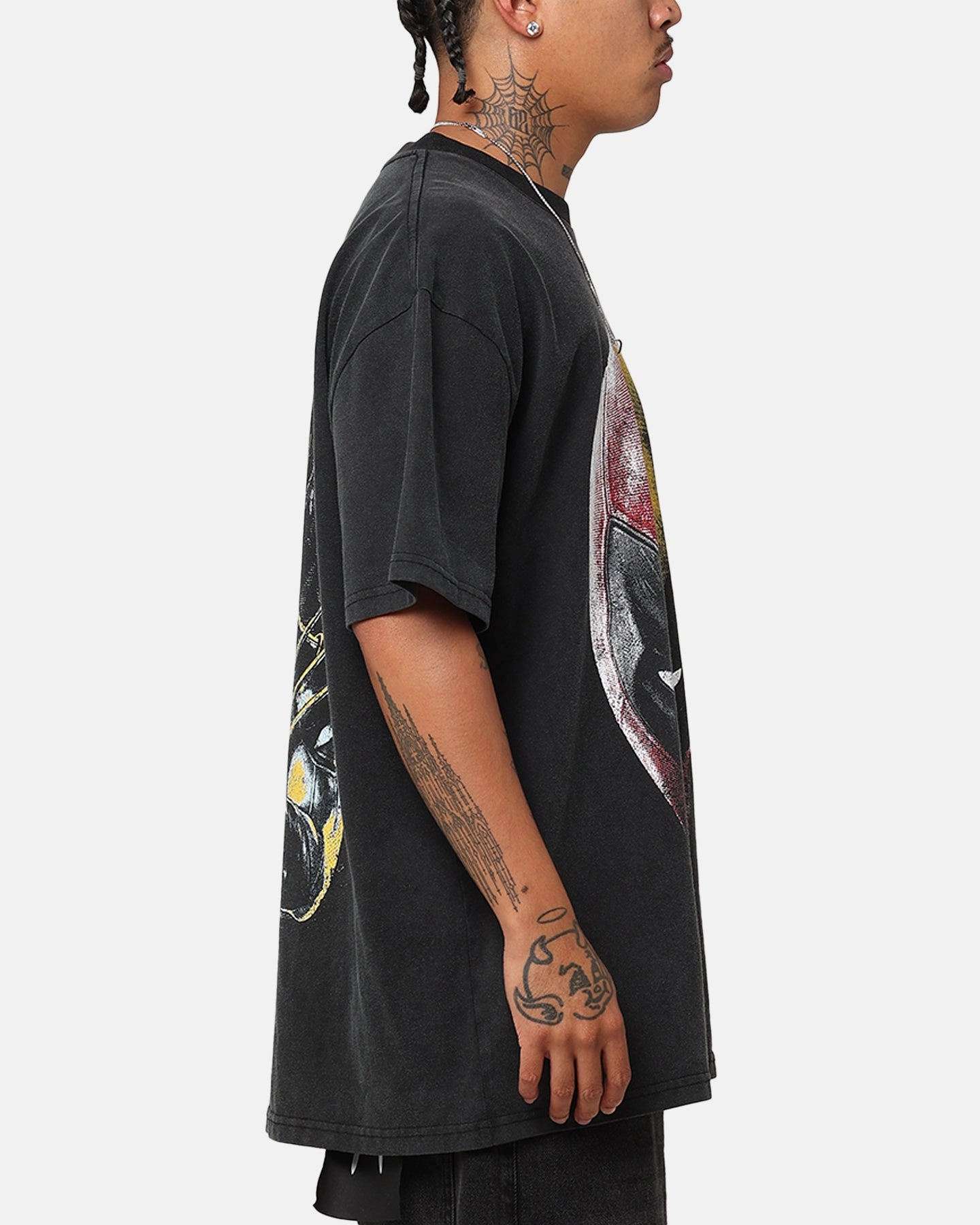 Goat Crew Marvel Deadpool and Wolverine Heavy T-Shirt Vintage Black UV Protection Casual and Soft