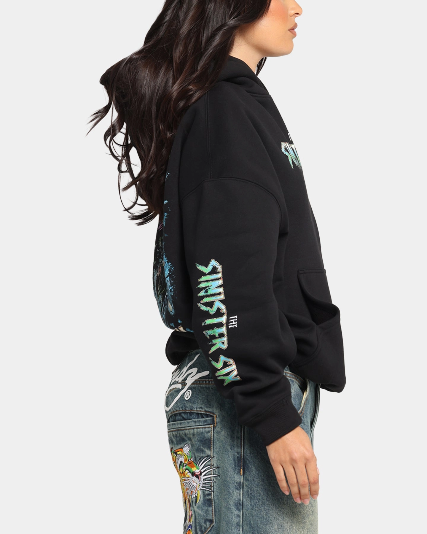 Goat Crew Marvel Sinister Six Premium Hoodie Black Everyday Use Recycled Polyester Blend