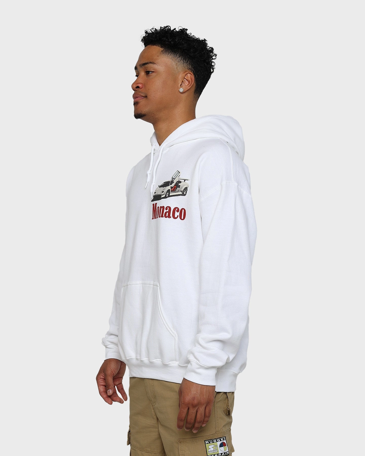Full Length Zipper Goat Crew Monaco 1983 Hoodie White