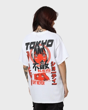 Goat Crew Never Say Never T-Shirt White Trendy Piece Value for Money