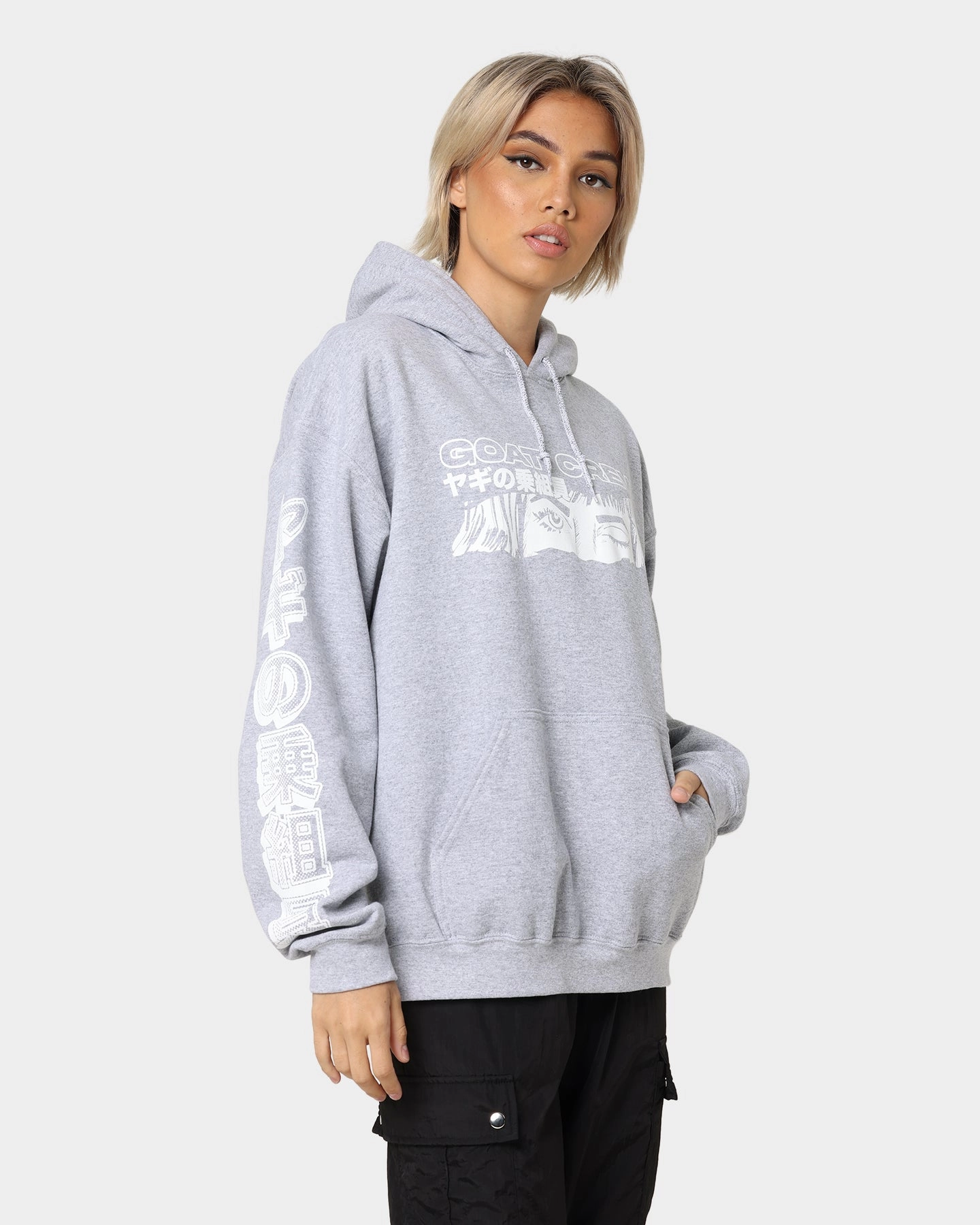 Goat Crew Niseko Hoodie Grey Selection polka dotted