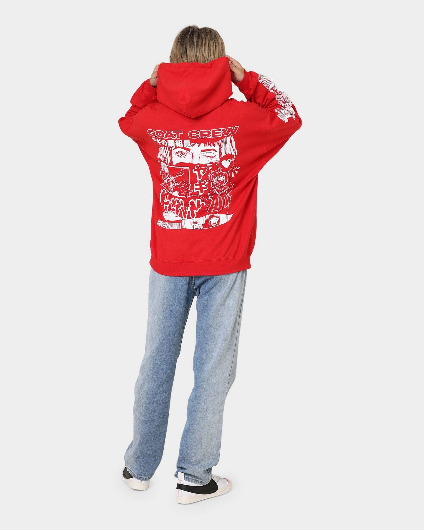 Lightweight Fabric Goat Crew Niseko Hoodie Red