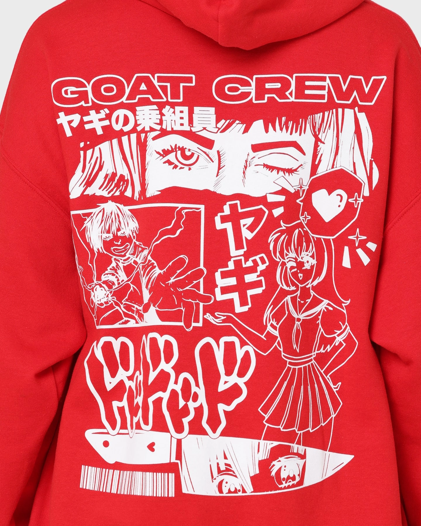 Short-sleeved Hiking Gear Goat Crew Niseko Hoodie Red