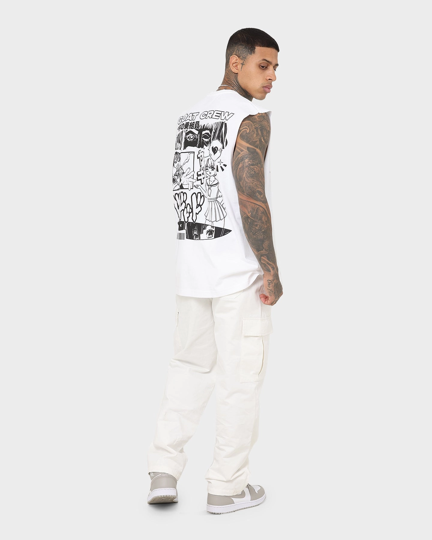 Goat Crew Niseko Muscle T-Shirt White Spring Freshness