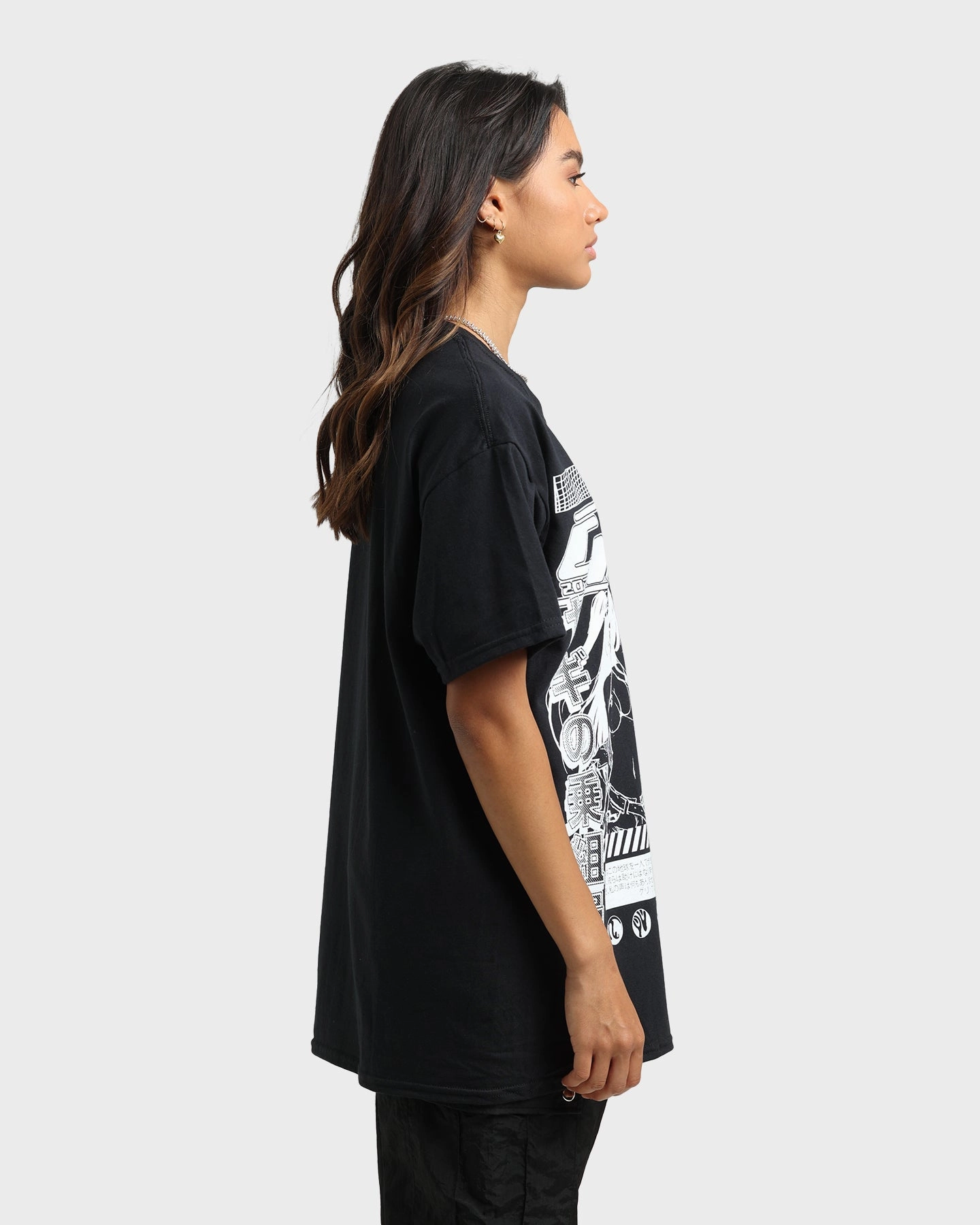 Reinforced Hems Goat Crew Original Anime Vintage T-Shirt Off Black