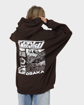 Goat Crew Osaka Hoodie Brown Hiking Jacket Skinny Fit