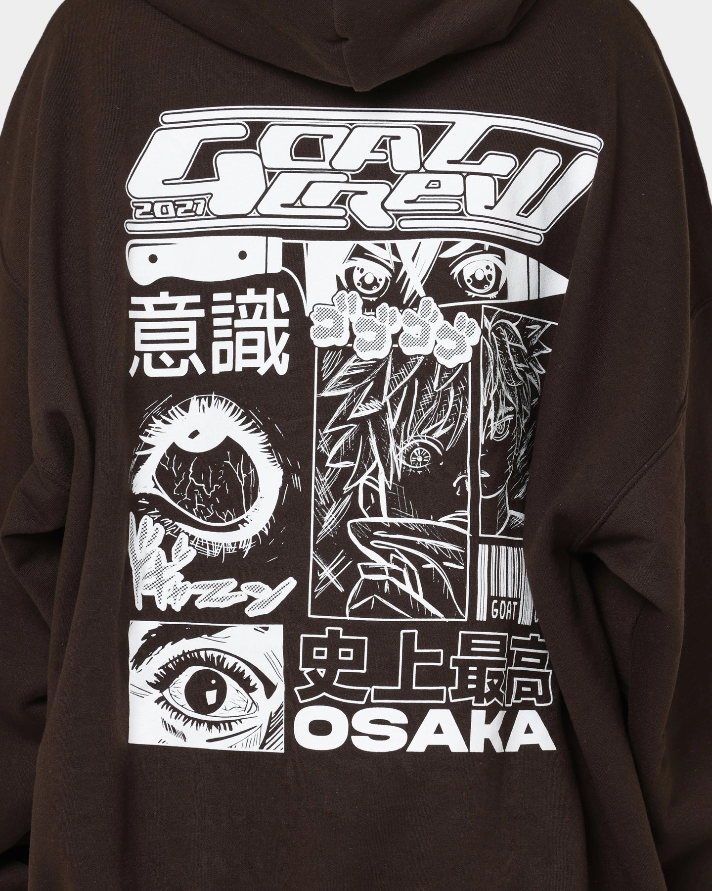 Goat Crew Osaka Hoodie Brown BreathableTechnology