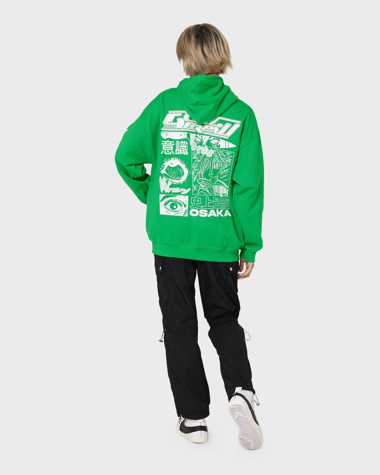 Goat Crew Osaka Hoodie Green Heat Retention Technology