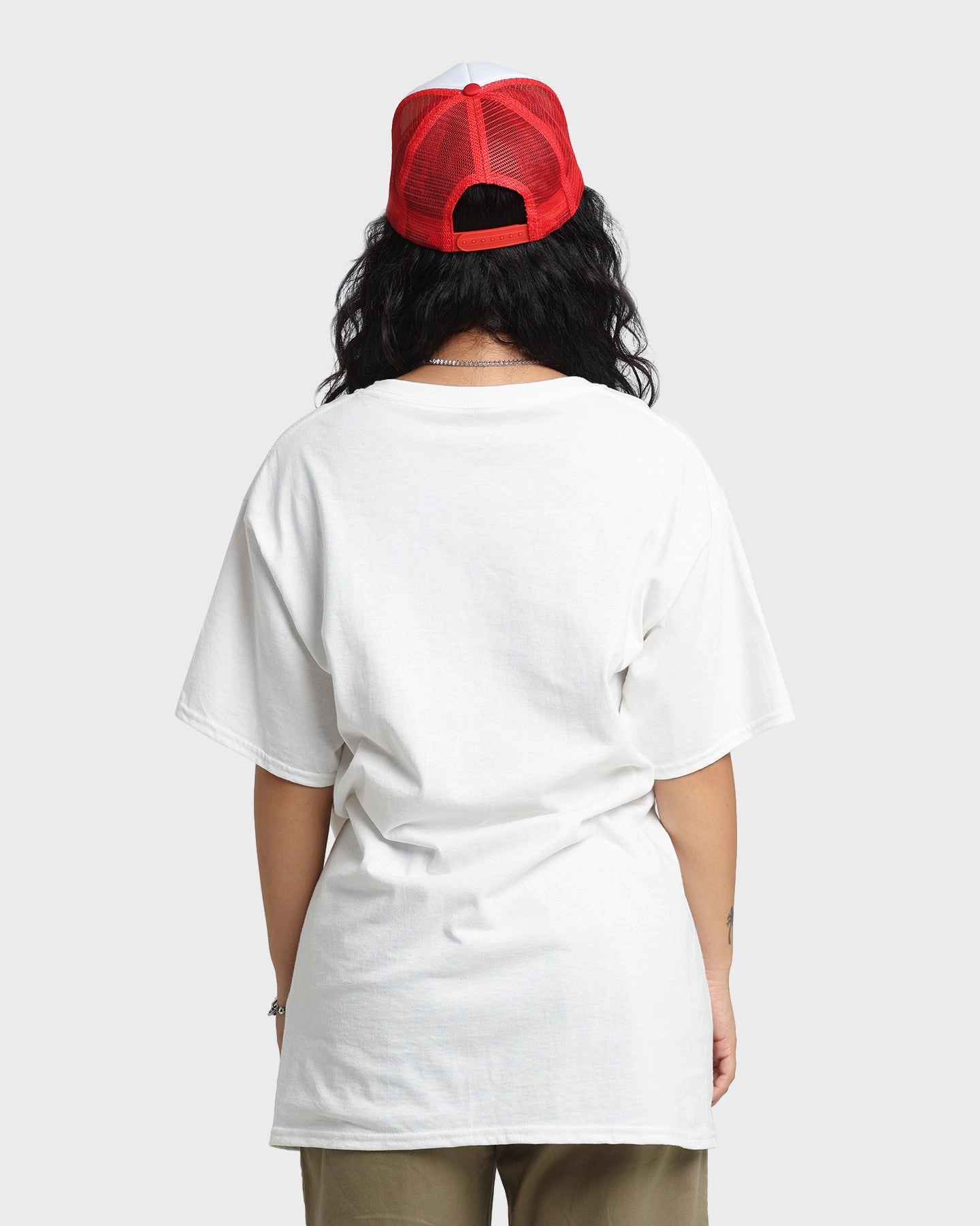 TemperatureControl Fabric Comfort Apparel Goat Crew Race Car T-Shirt White