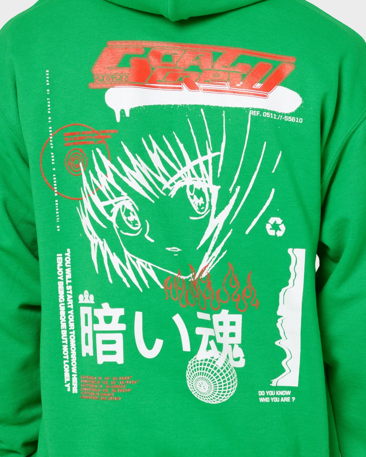 Goat Crew Sapporo Hoodie Green suitable for cultural festivals