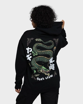 Goat Crew Sleeping Dragons Hoodie Black Urban Edge