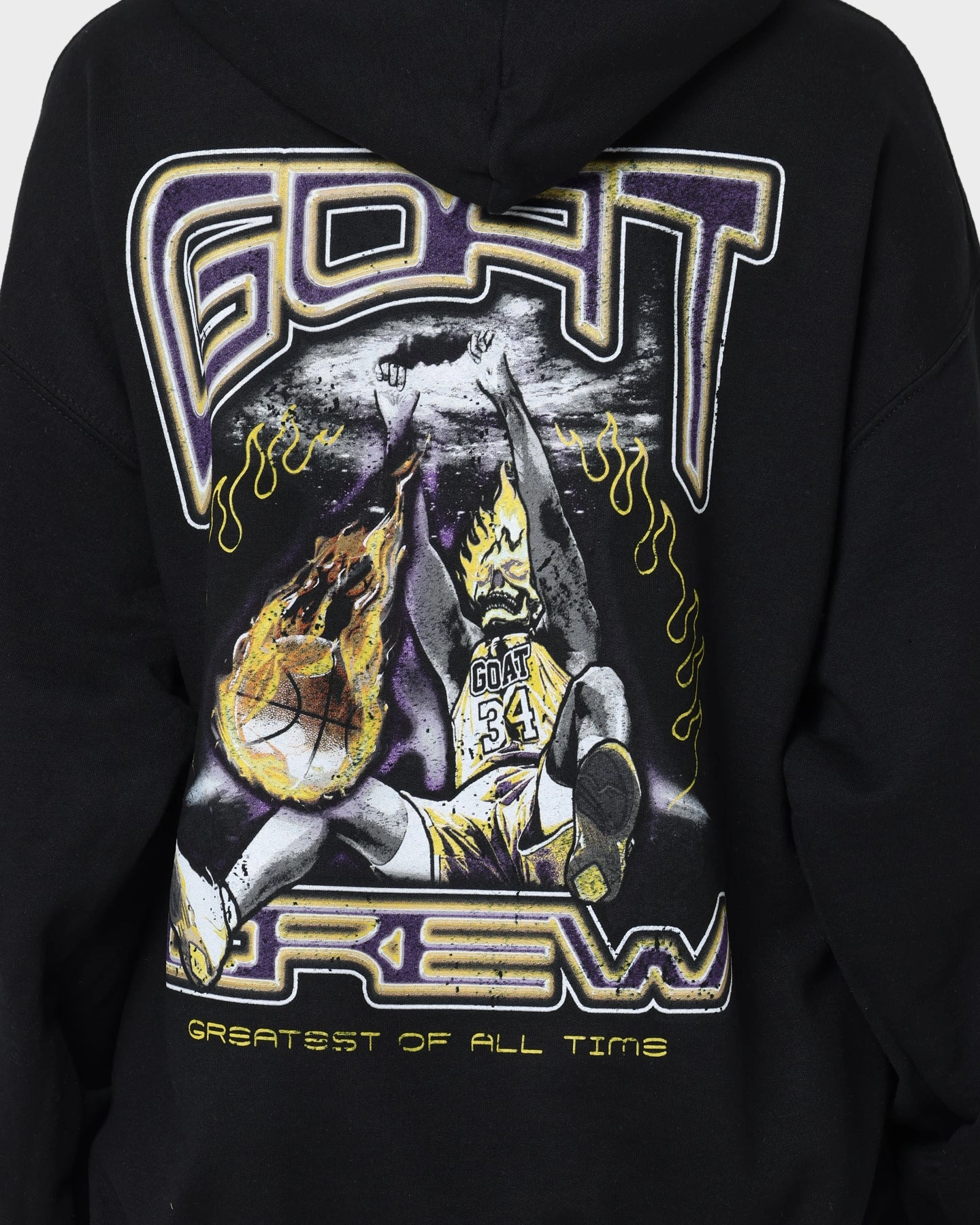 Comfort Focused Design Autumn Goat Crew Space Slam Hoodie Black