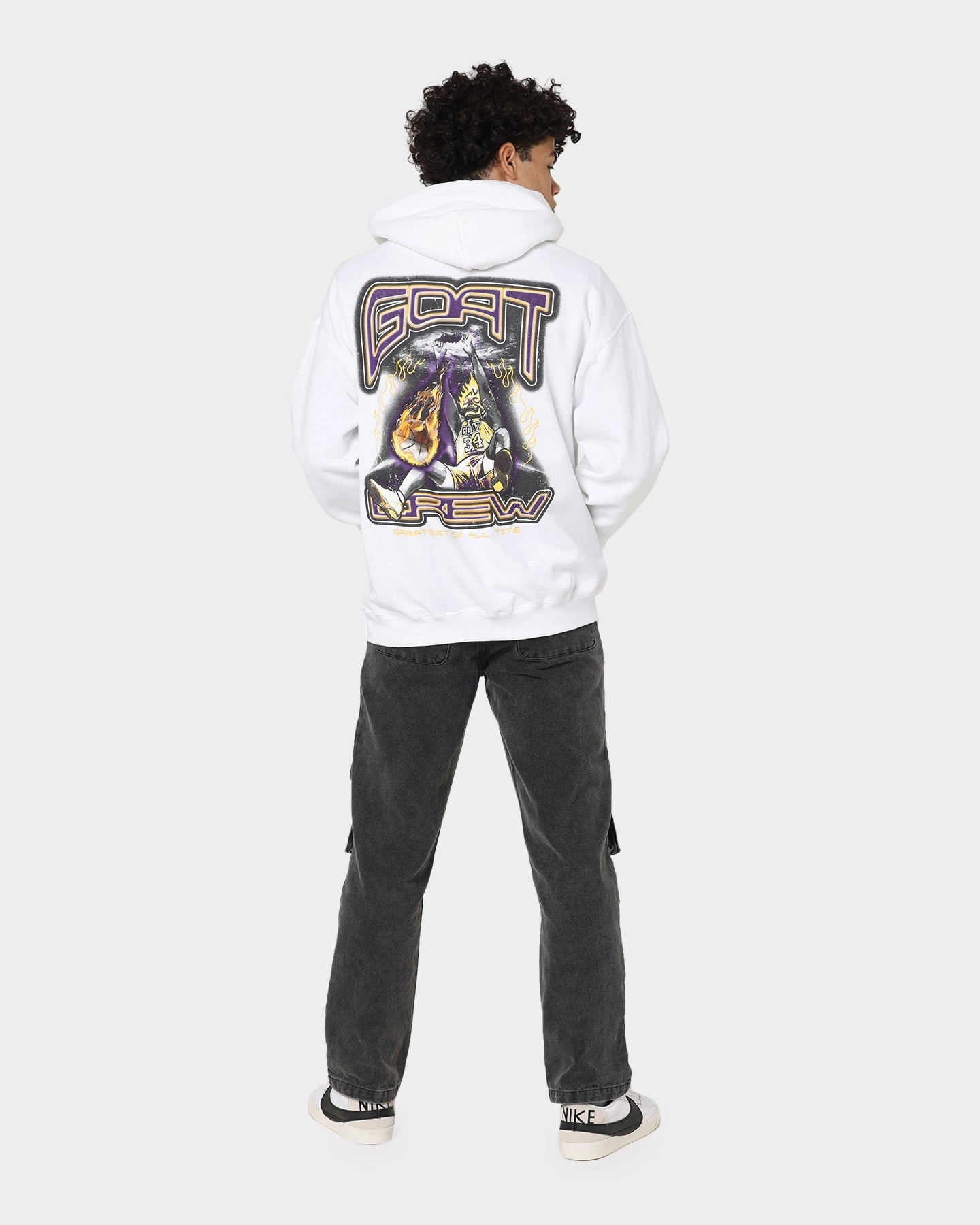 Goat Crew Space Slam Hoodie White autumn getaway