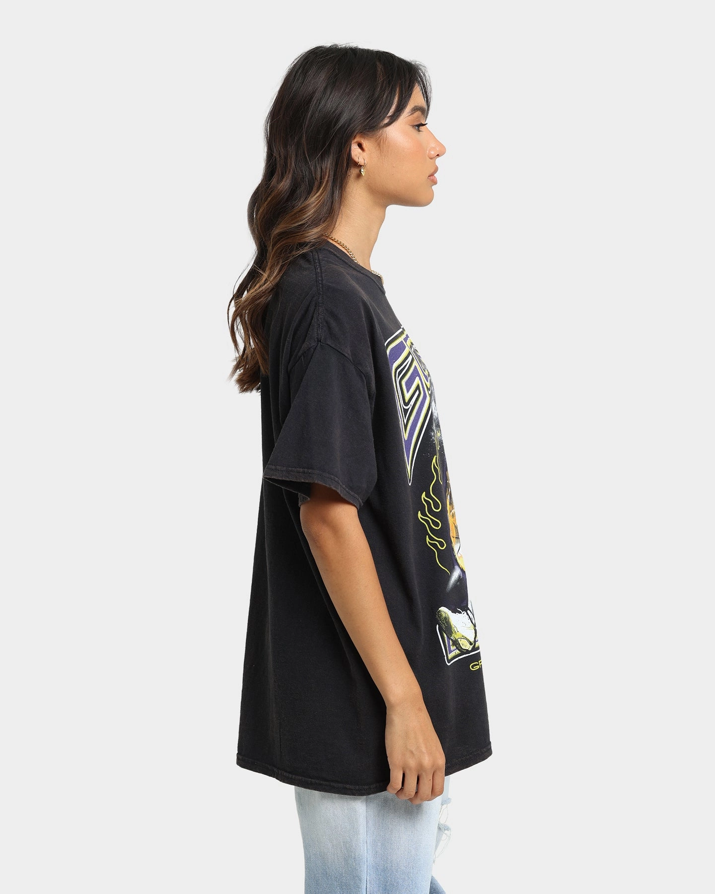 Chic Trend Goat Crew Space Slam T-Shirt Black Wash