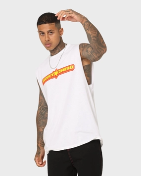 Low Environmental Impact Easy Fit Wear Goat Crew Star Muscle T-Shirt White