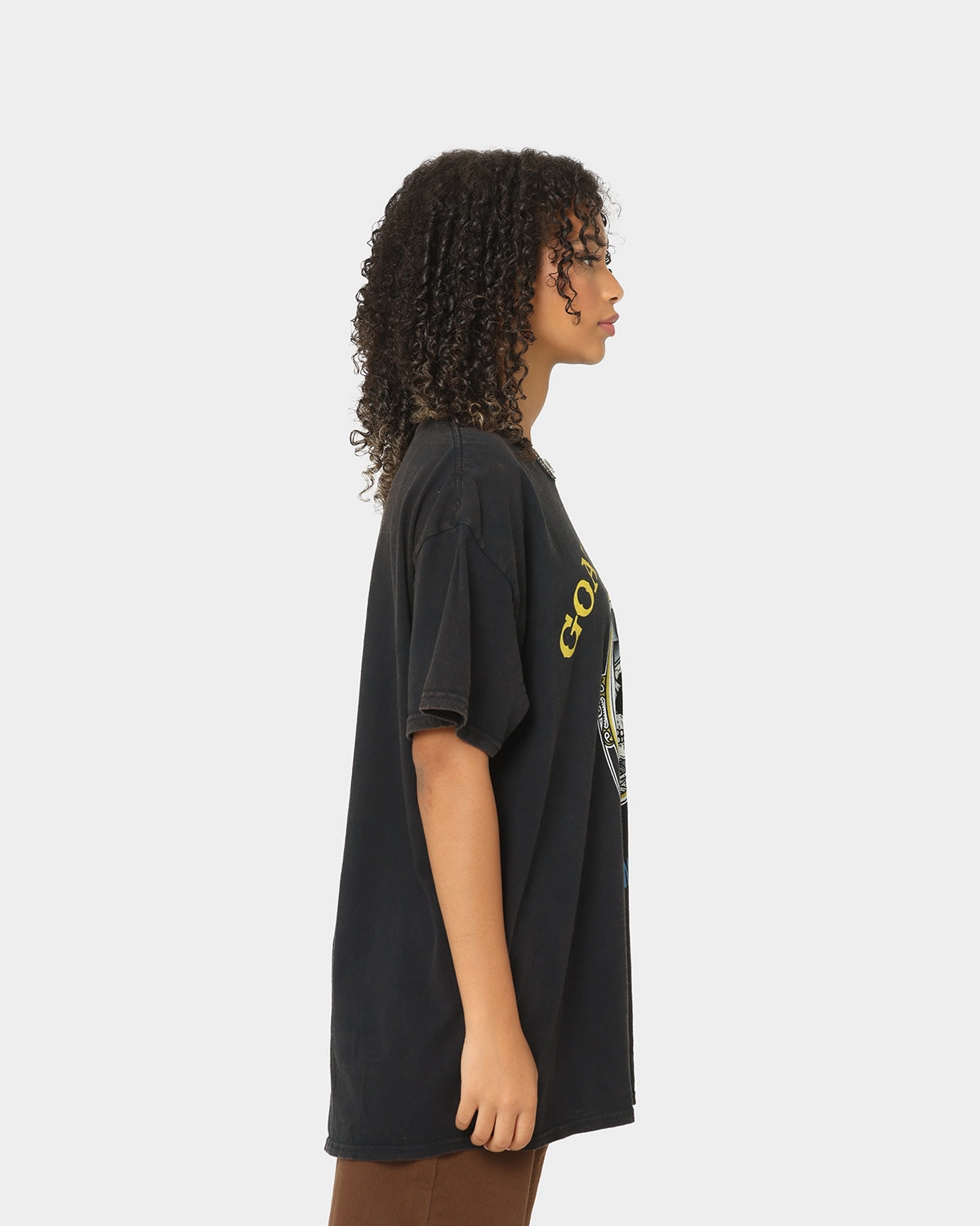 No Fade Technology GentleWashResistance Goat Crew The Chronic Vintage T-Shirt Black