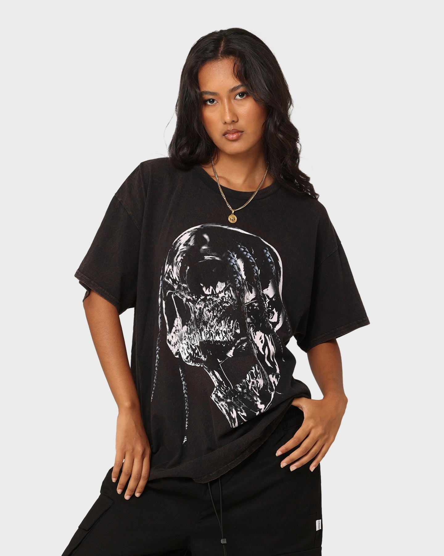 City Smart anti static Goat Crew Utopia Vintage T-Shirt Washed Black