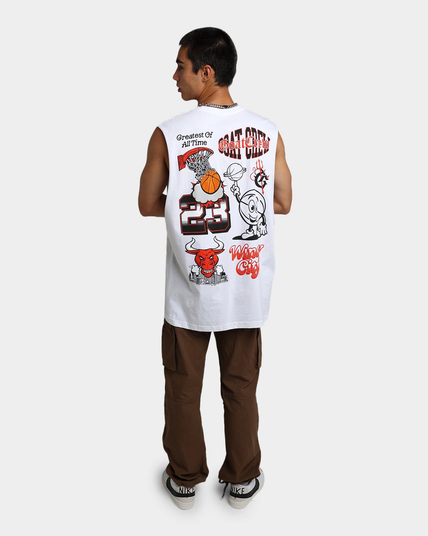 Goat Crew Windy City Muscle T-Shirt White winter warmth Layering Options