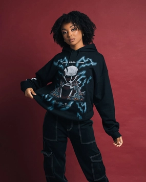 Goat Crew X Attack On Titan Colossal Titan Vintage Hoodie Black Everyday Casual Light Style Trend