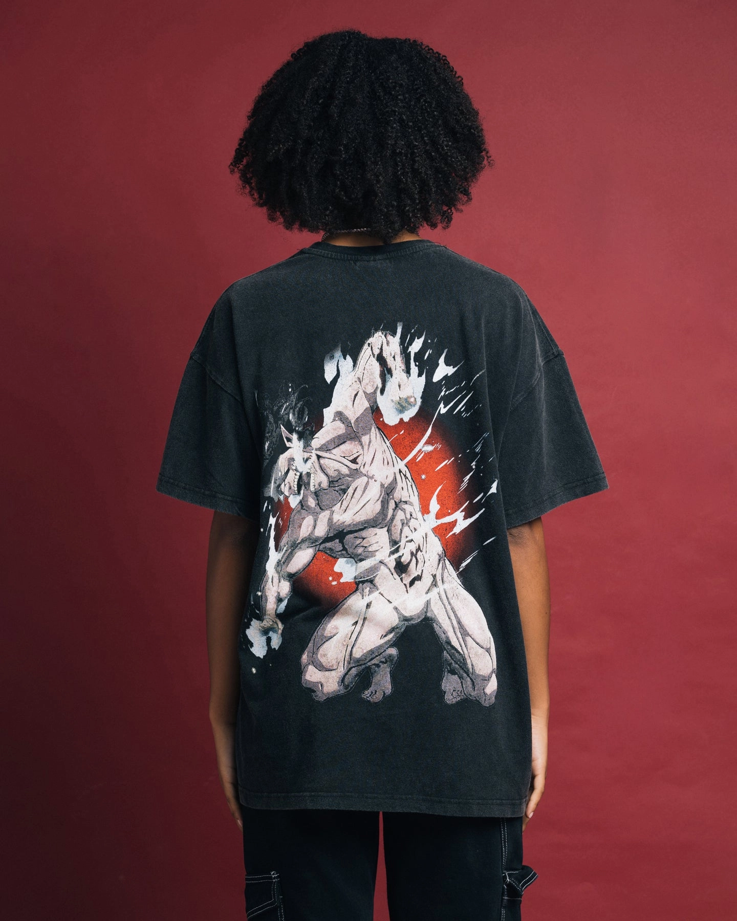 Goat Crew X Attack On Titan Eren Vintage Premium T-Shirt Vintage Black Breezy Design