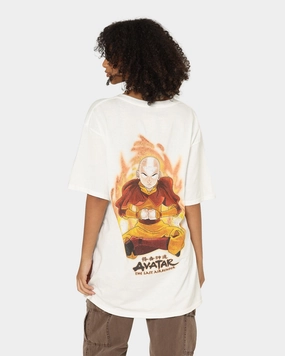 Goat Crew X Avatar: Avatar Logo T-Shirt White Vintage Wash Effect