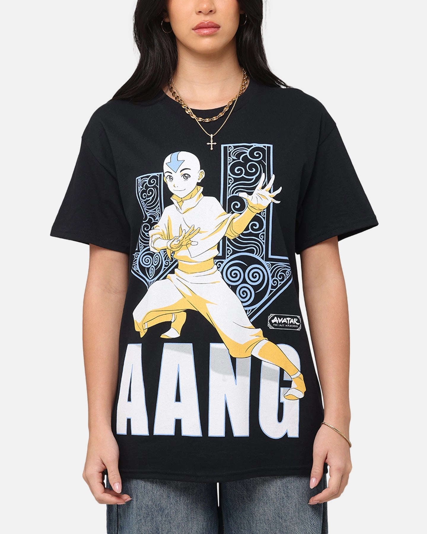 Goat Crew X Avatar: The Last Airbender Aang Arrows T-Shirt Black Breathable Mesh Panels