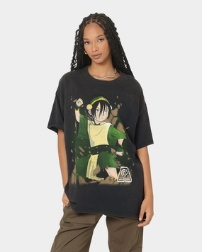 Goat Crew x Avatar: The Last Airbender Earth Elements Vintage T-Shirt Black Wash Ribbed collar Smooth Seam Technology