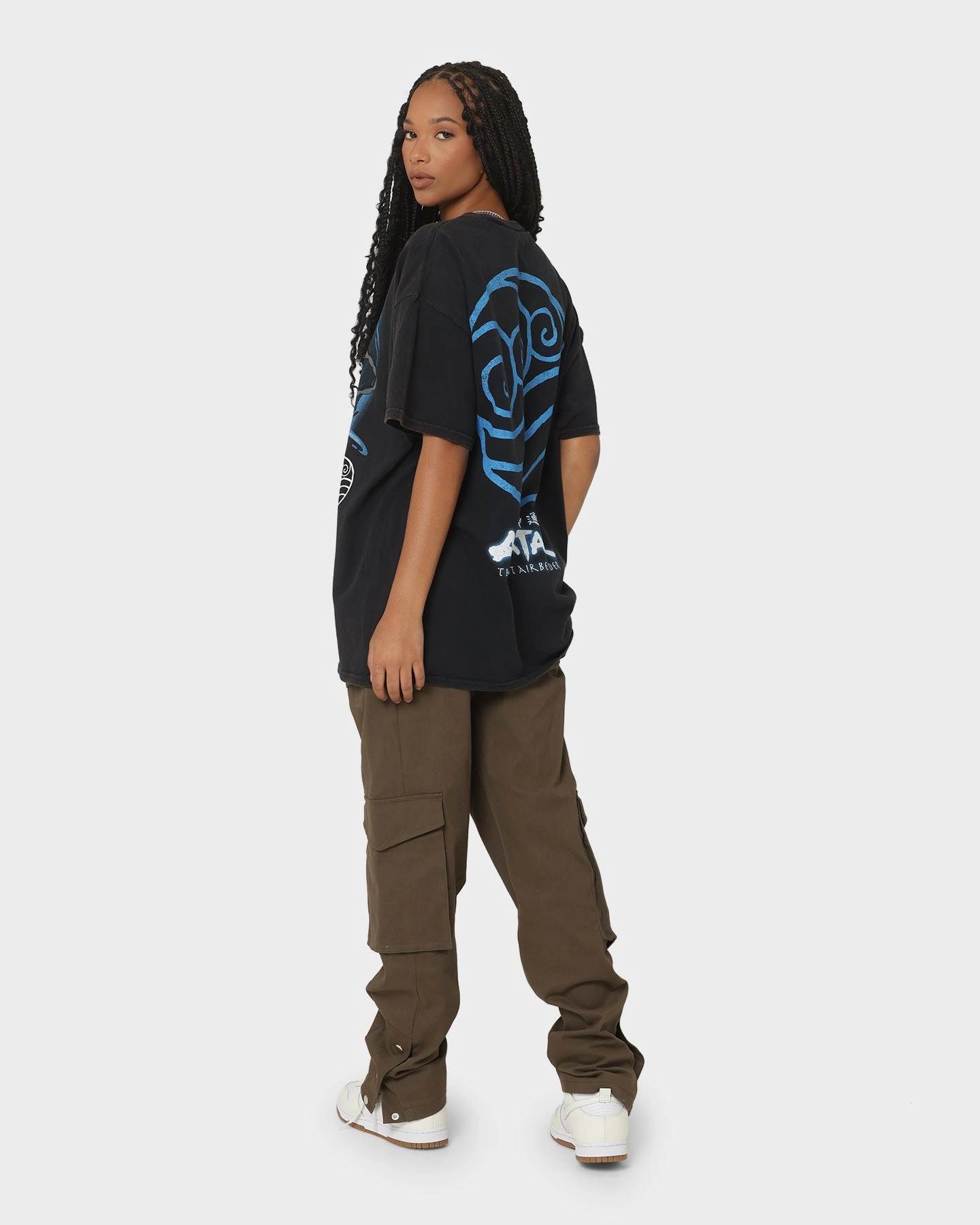 Goat Crew x Avatar: The Last Airbender Water Elements Vintage T-Shirt Black Wash Sophisticated Casual