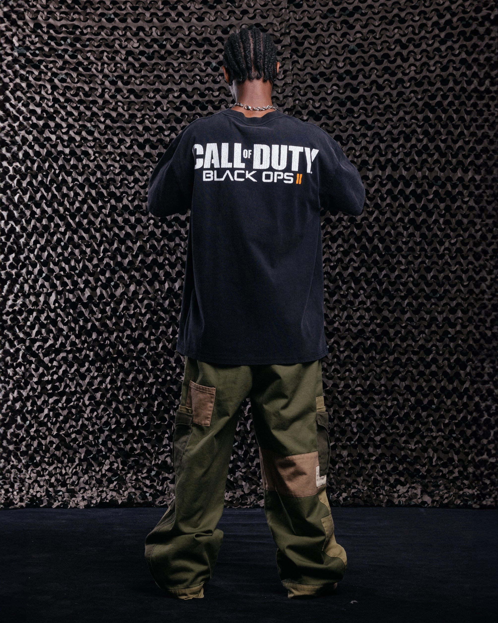 Goat Crew X Call Of Duty Black Ops 2 Heavy T-Shirt Vintage Black Gym clothing Fashionable Piece