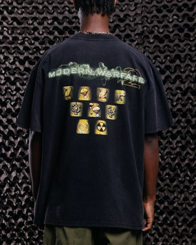 Holiday Outfit Goat Crew X Call Of Duty Modern Warfare 25 Streak Heavy T-Shirt Vintage Black