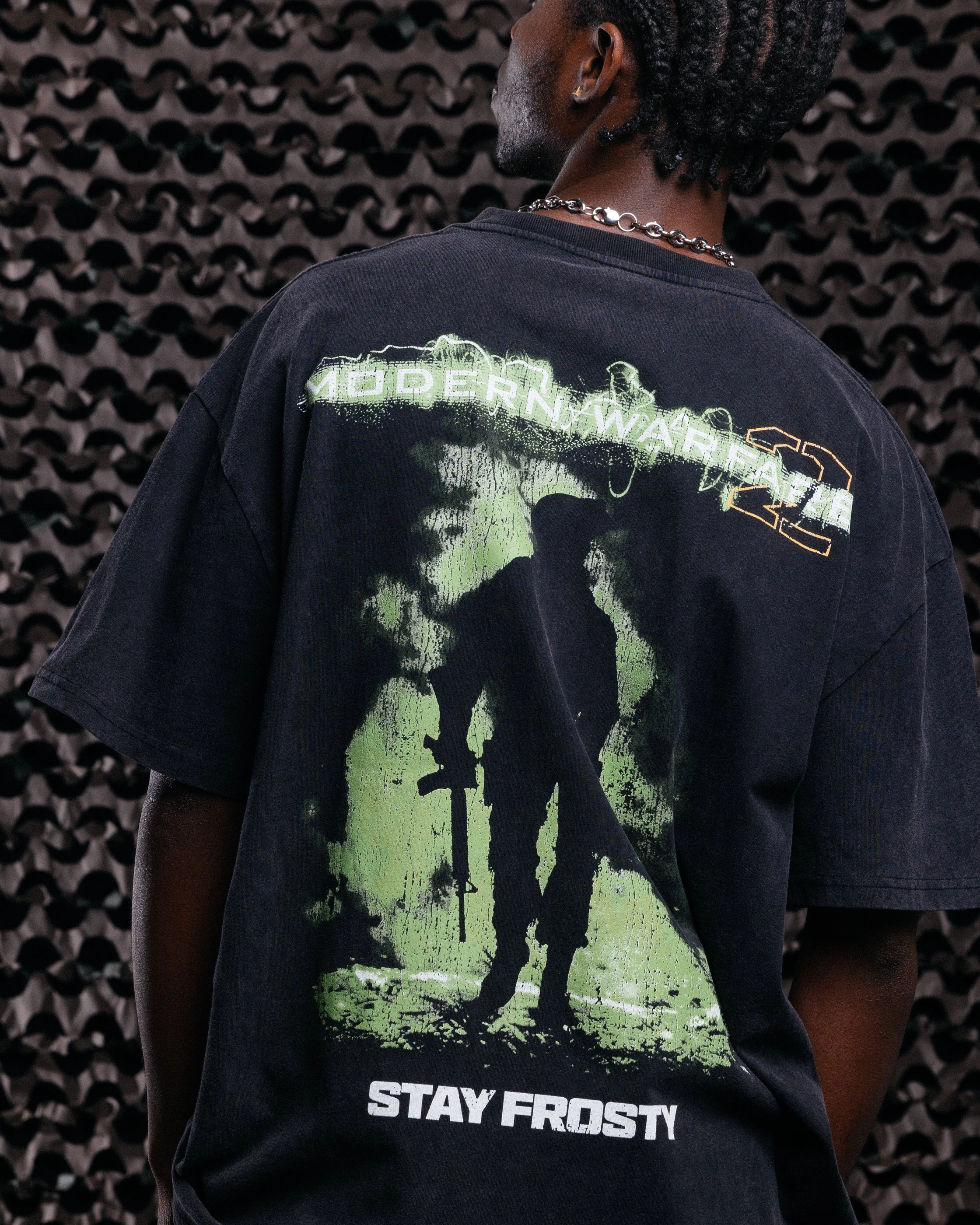 Playful Vibes NeutralTonesCollection Goat Crew X Call Of Duty Modern Warfare 2 Heavy T-Shirt Vintage Black