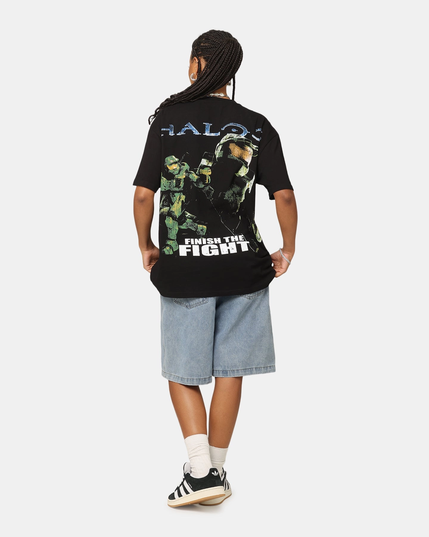 Goat Crew X Halo Big Head Heavyweight T-Shirt Black soft fit