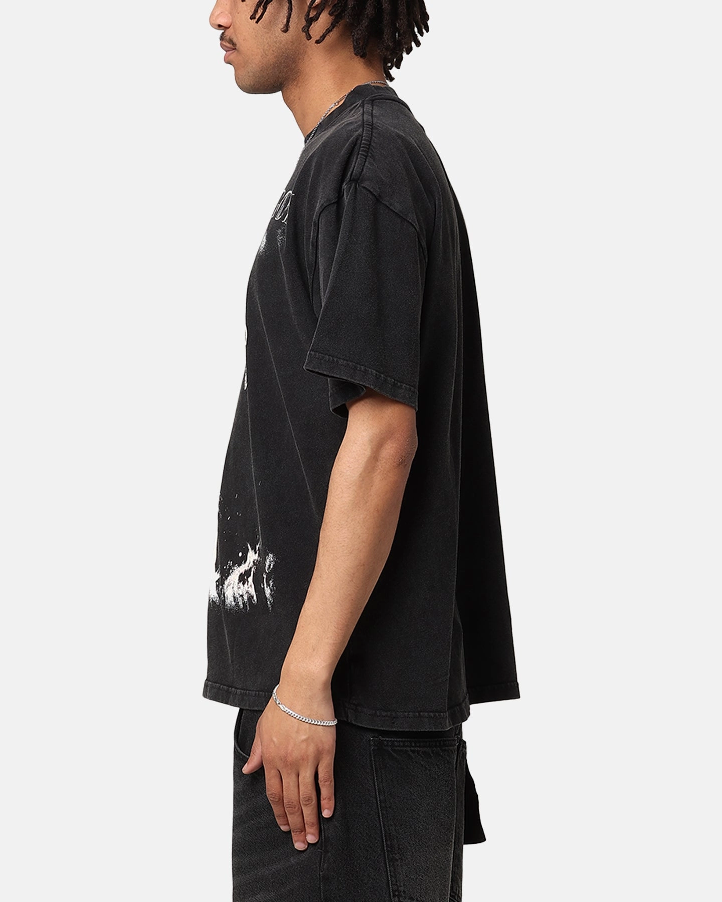 Goat Crew X House Of The Dragons Fire Vintage T-Shirt Black Acidwash Comfy Look Wear graduation