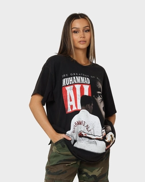 Goat Crew X Muhammad Ali Greatest Vintage T-Shirt Black Wash High-Quality Cotton