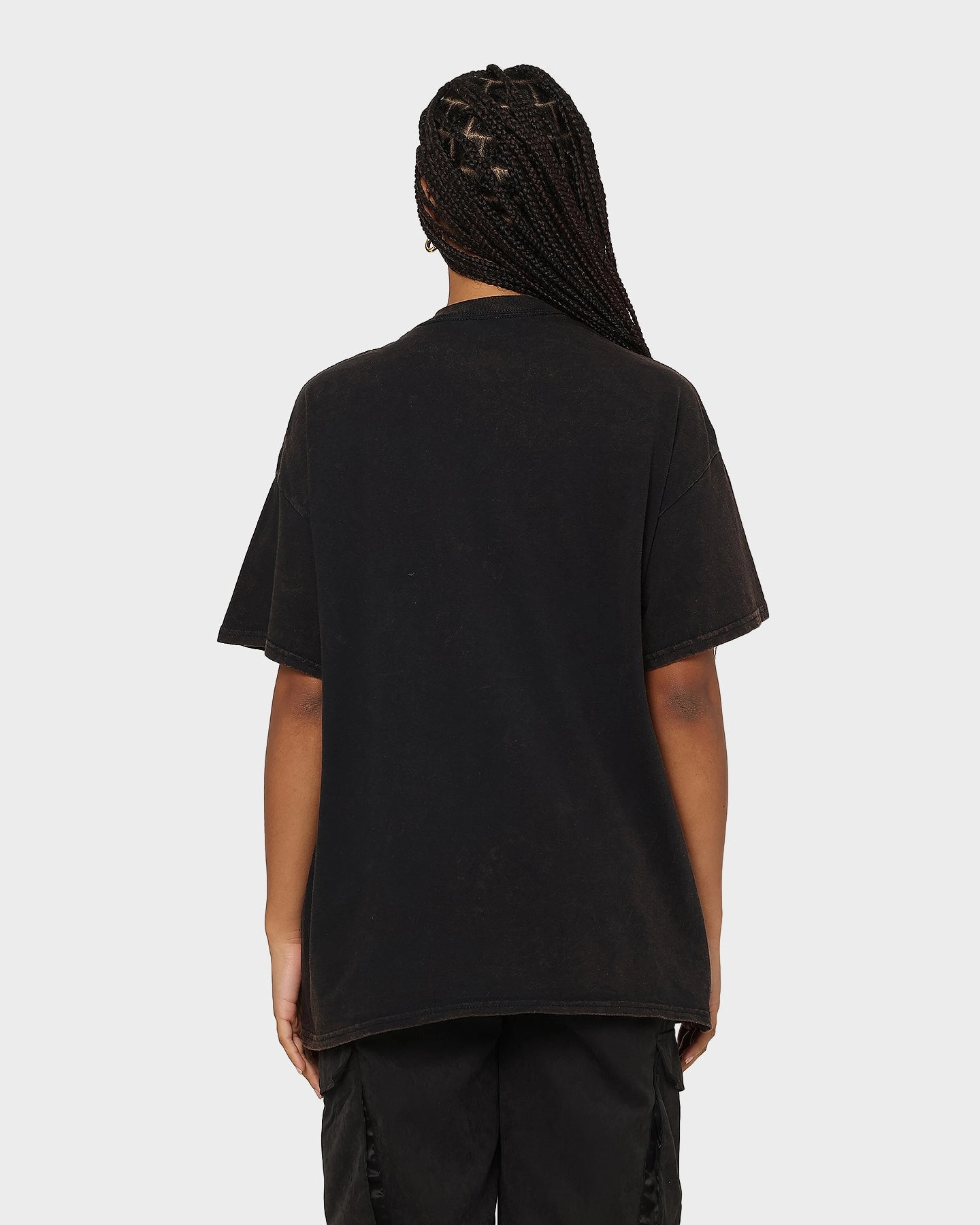 Goat Crew X Muhammad Ali Ringer Vintage T-Shirt Black Wash Functional Side Gussets