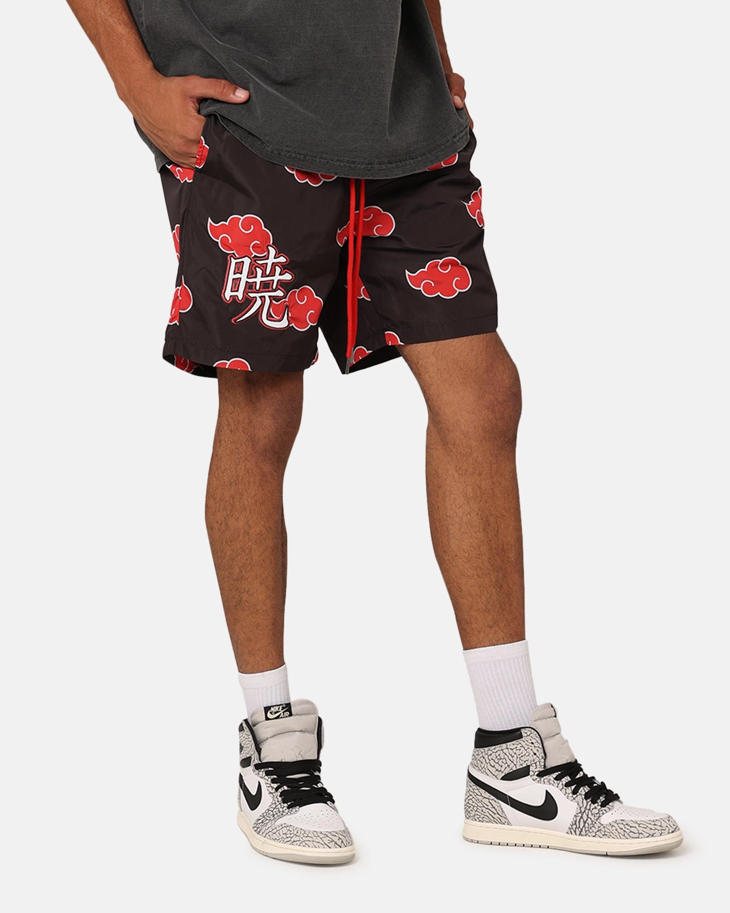 ethical fashion Goat Crew X Naruto Akatsuki Shorts Black/Red