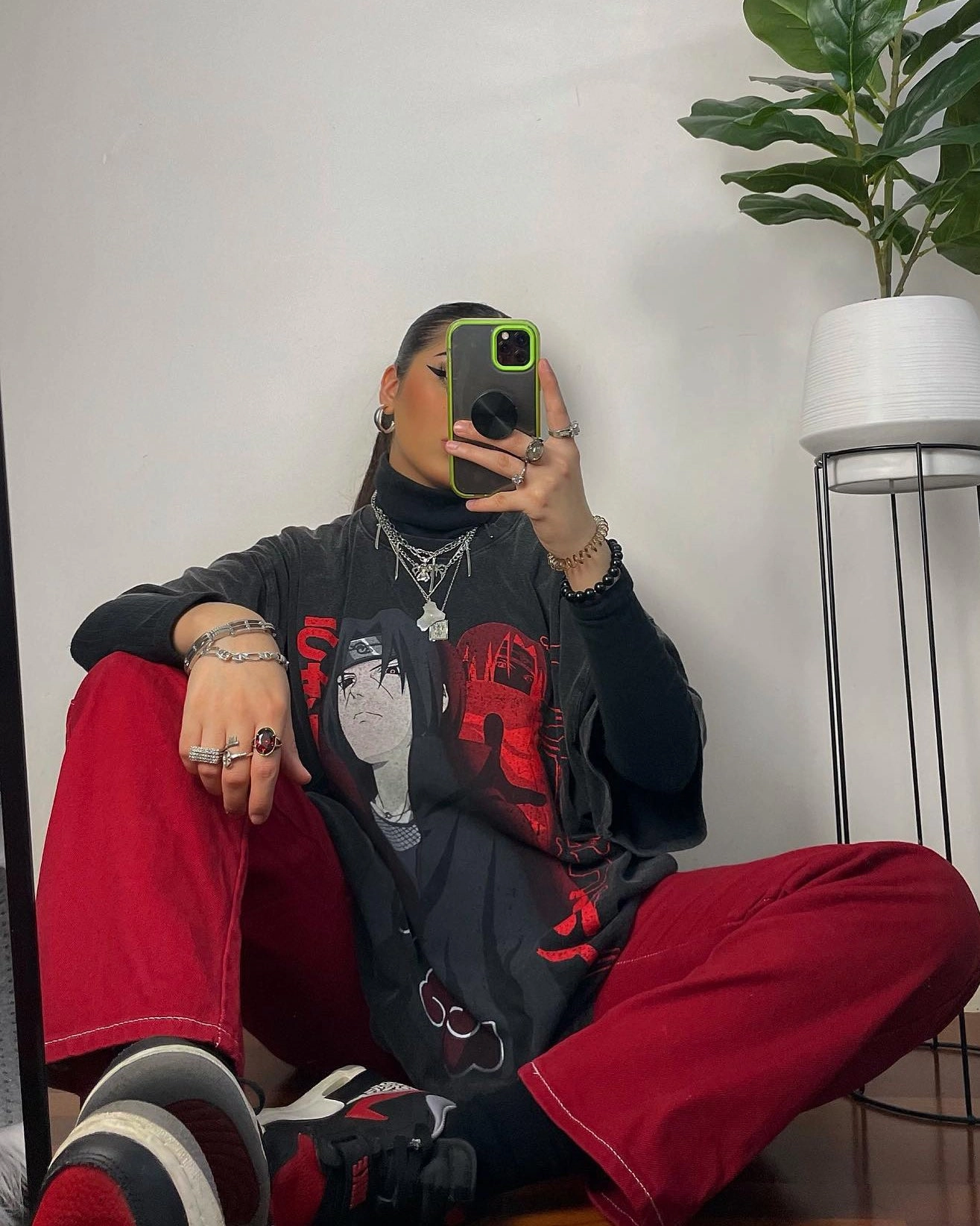 Perfect Wear Weekend Look Goat Crew X Naruto Itachi Premium Vintage T-Shirt Vintage Black