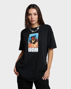 Yarn Dyed Fabric Chill Style Goat Crew X Ol' Dirty Bastard Children Vintage T-Shirt Washed Black